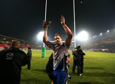 Clarke celebrates after Connacht's famous win in Toulouse.