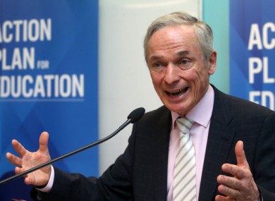 Minister Richard Bruton at the launch of the new model at Marino College in Dublin today.