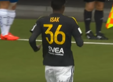 Isak has become the youngest international goalscorer in Sweden's history at 17 years and 113 days.
