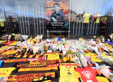 There were displays at Vicerage Road.