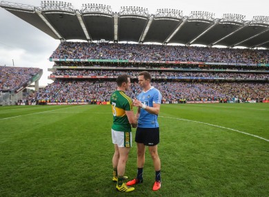 Mark Griffin and Dean Rock: tickets already snapped up for Kerry v Dublin on 18 March.