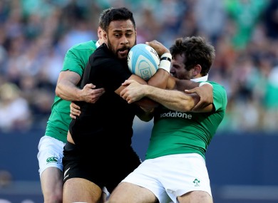 Tuipulotu featured in the All Blacks' Chicago defeat to Ireland.