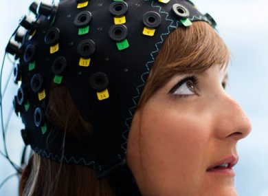 A model wearing the technology.