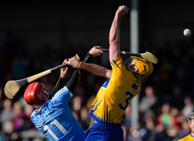 Clare's Cian Dillon and Ryan O'Dwyer of Dublin.