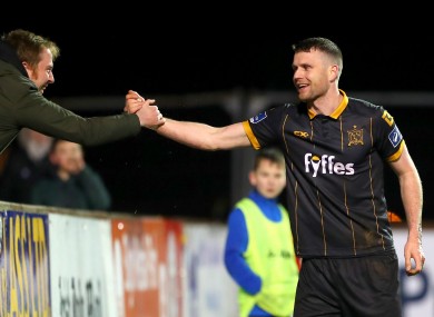 Dundalk’s Ciarán Kilduff celebrates scoring his side's third goal.