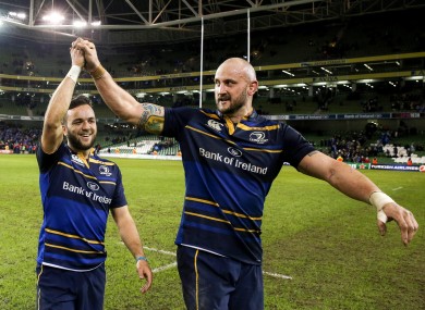 Triggs and Jamison Gibson-Park at the Aviva.