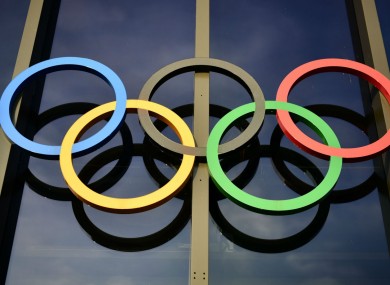 The Olympic rings at IOC headquarters