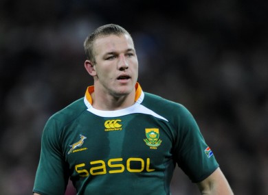 South African lock Deysel joins Munster on a three-month deal.
