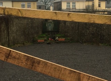 A photograph from today showing where the excavations took place