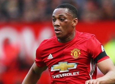 Anthony Martial has struggled for first-team action this season.