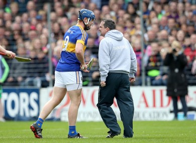 Davy Fitzgerald and Jason Forde face off in the league semi-final.