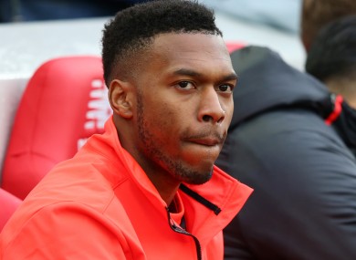 Liverpool forward Daniel Sturridge.
