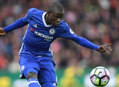 Kante has been key to Chelsea's title charge this season.