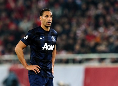 Rio Ferdinand (file pic).