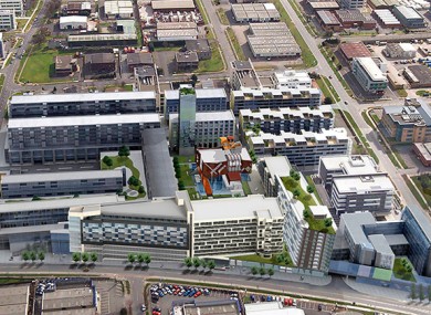 An artist's impression of the new site in south Dublin.