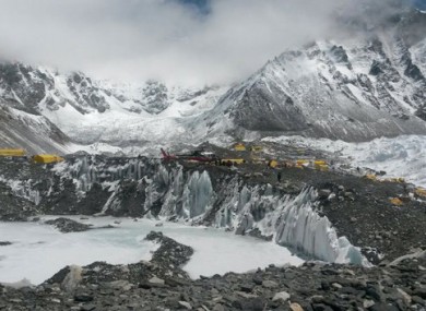 File photo of the Mount Everest base camp.