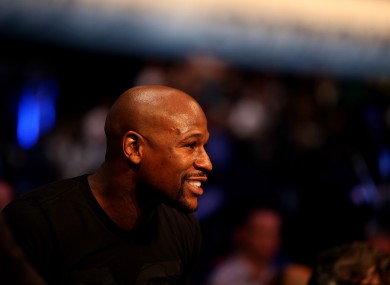 Mayweather was ringside at The Copper Box in London on Saturday.