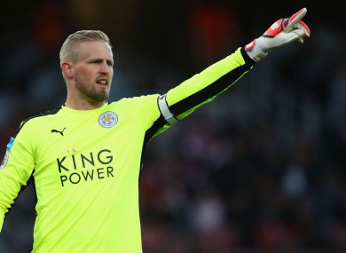 Leicester City goalkeeper Kasper Schmeichel