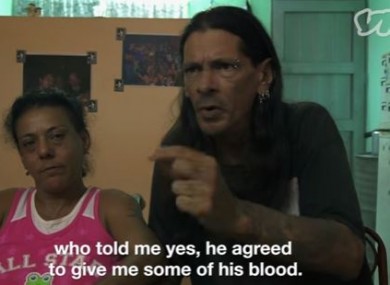 Yohandra Corvoso and her husband Gerson Govea in a Vice documentary about their situation.