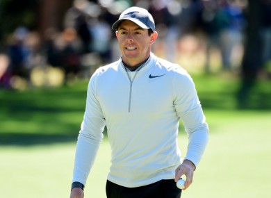 Rory McIlroy at Augusta National
