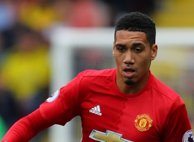 Chris Smalling has been one of the Man United players criticised by Jose Mourinho this season.