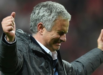 Man United boss Jose Mourinho.