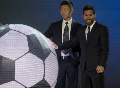 Lionel Messi announces the plans for the 'Messi Experience Park' in China.