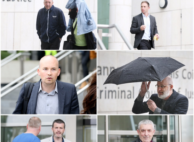 From top left: Michael Banks, Kieran Mahon, Michael Murphy, Frank Donaghy, Scott Masterson and Paul Murphy