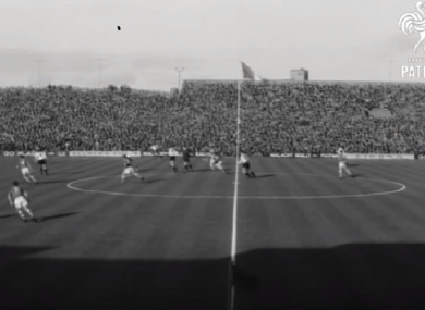 An image from Ireland's 1963 clash with Austria.