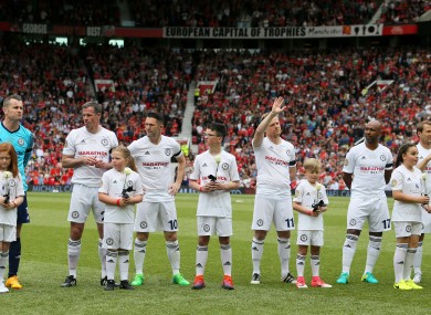 Duff took part in Michael Carrick's testimonial at Old Trafford earlier this month.