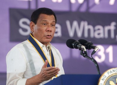 Philippine President Rodrigo Duterte