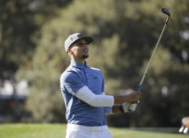Curry is a big golf fan and plays off two.