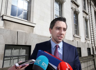 Health Minister Simon Harris says Ireland