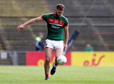 Aidan O'Shea will make his 100th appearance for Mayo on Saturday.