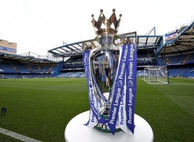 The Premier League trophy (file pic).