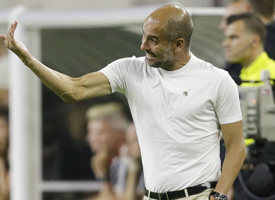 Manchester City manager Pep Guardiola