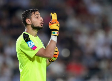 Donnarumma featured for Italy during this summer's U21 European Championships.