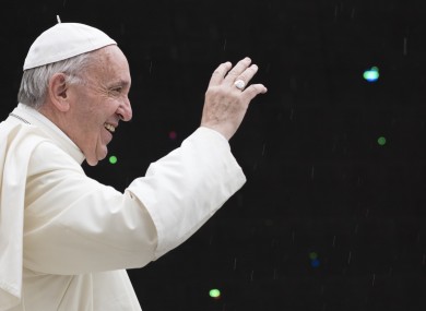 Pope Francis arrives for his weekly general audience, in St.Peter's Square last week.