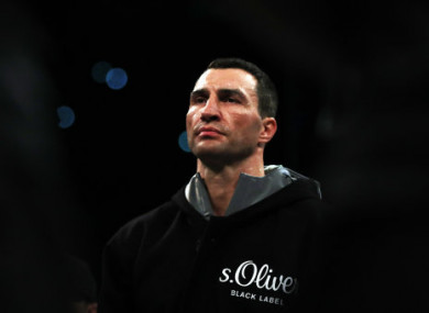 Klitschko was last seen in the ring in April.