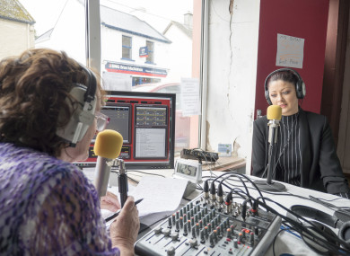 Volunteers hosting a show on Kinvara FM