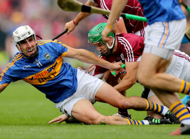 Tuohy and Maher in action today.