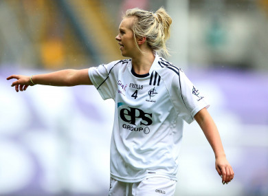 Rachel Cribbin in action for Kildare during the 2016 All-Ireland intermediate final against Clare.