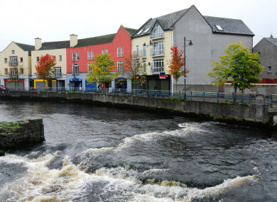 The Garavogue river in Sligo town.