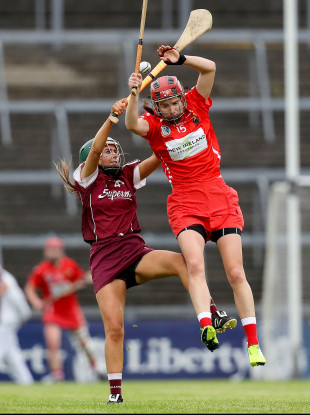 Tara Kenny competes against Cork’s Katrina Mackey.