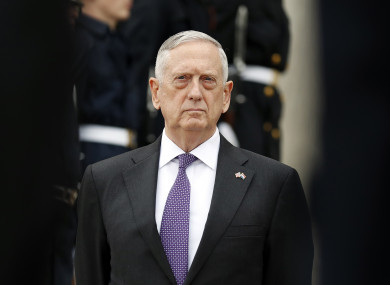 US Defense Secretary Jim Mattis