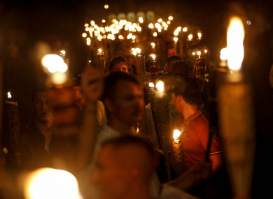 Multiple white nationalist groups march with torches through the UVA campus in Charlottesville earlier this month.