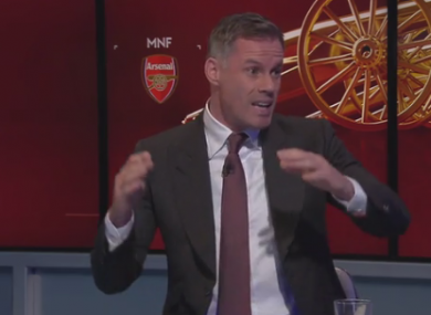 Carragher on last night's MNF.
