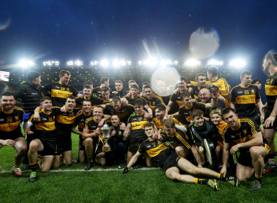 Dr Crokes players celebrating last March's All-Ireland club win.