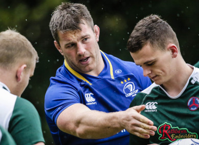 O'Brien coaching members of Tullow RFC yesterday.