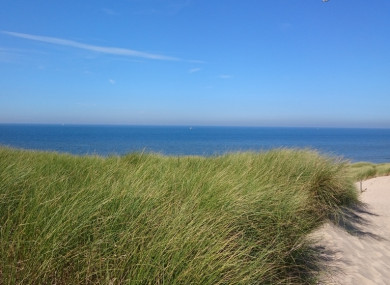 The North Sea coast near Egmond aan Zee, Netherlands.
